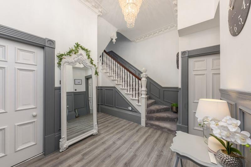 The entrance hall is "generously" sized , creating the perfect welcome to the property.
