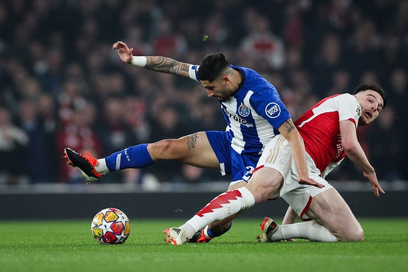 The Porto midfielder has had a great season since arriving from Boca Juniors last year. He has been likened to Javier Mascherano but he went toe-to-toe with Arsenal's midfield and he proved to be a tough figure in the middle of the park. 