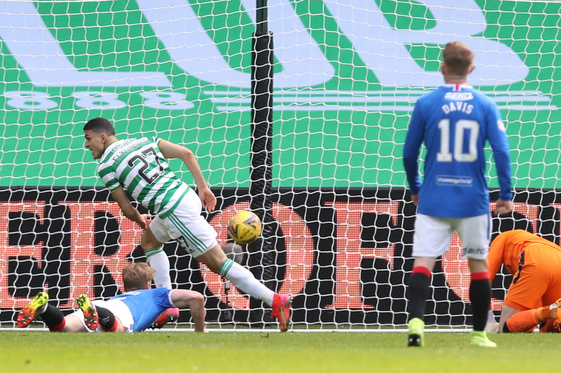 Rangers stayed on course for an unbeaten Premiership season after Alfredo Morelos' first goal in 13 Old Firm derbies salvaged a share of the spoils on this occasion. The Colombian striker stooped low to head home after Mohamed Elyounoussi had nodded Celtic into an early lead. Before kick-off, both sets of players opted not to take the knee and instead stood together against racism, after Rangers' Glen Kamara was racially abused by a Slavia Prague player earlier that week.