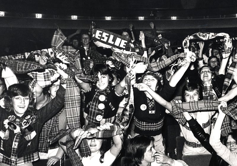 Bay City Rollers fans at Sheffield City Hall on September 14, 1976