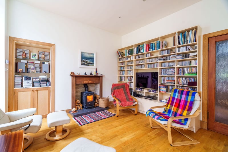 The heart of the home is kept warm with under floor heating and a wood burner in the adjoining, cosy family room.