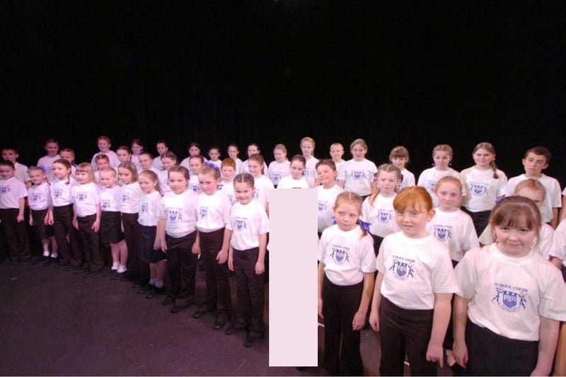 Castletown Primary School takes to the stage for their big moment.