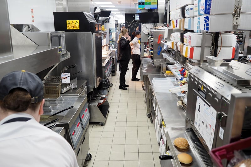 Inside McDonald's in Wessington Way after it had a refit in 2018.