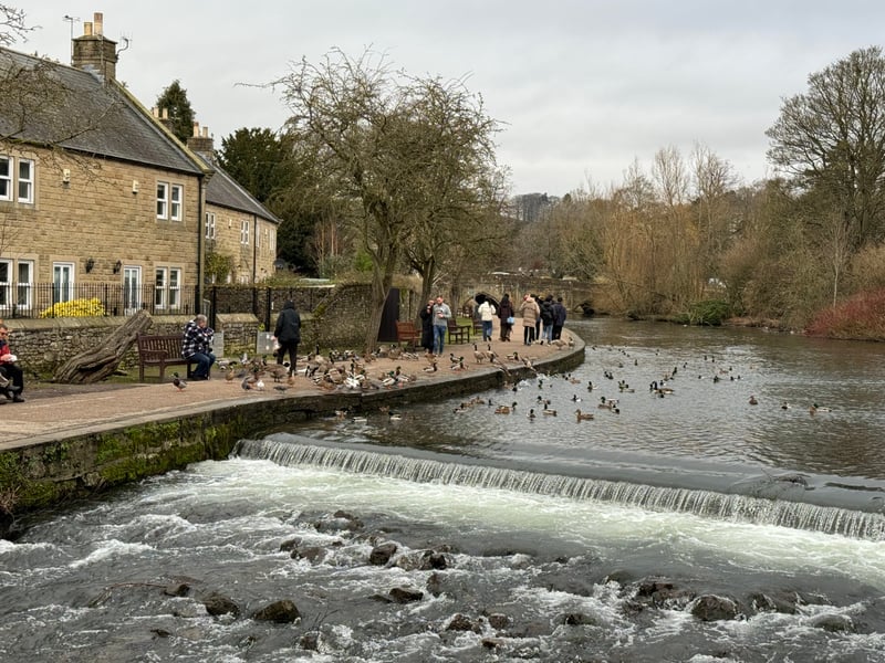In the Derbyshire Dales is the town of Bakewell. There’s one thing every visitor must do here - eat a Bakewell tart. This is a place busy with tourists due to its quaint streets, abundance of shops and cafes, and the picturesque River Wye that runs through it. The Weir Bridge is a popular attraction with an estimated 10,000 padlocks attached to it commemorating special moments from people’s lives. Adventure seekers can also walk or ride a bike along the Monsal Trail