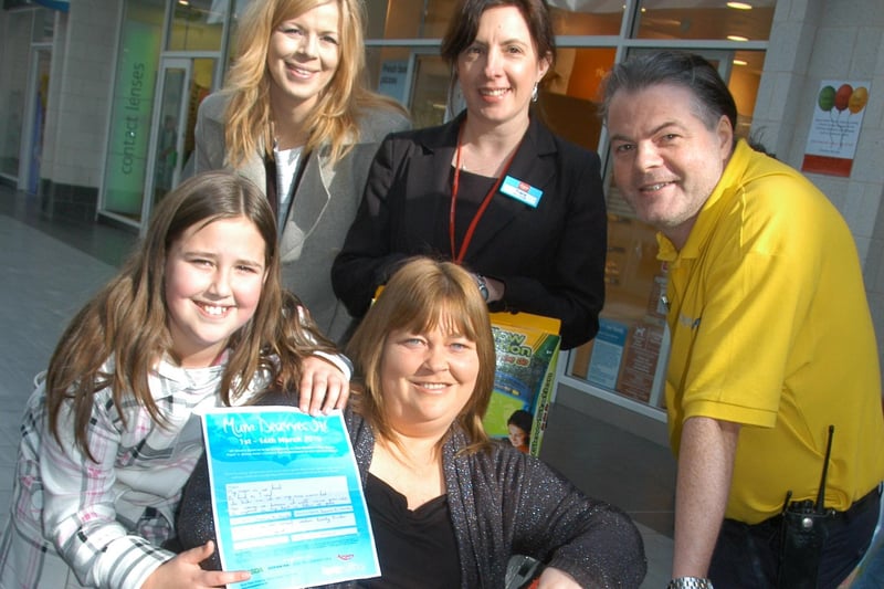 Joanne Richardson scooped the prize in a 2010 Mother's Day competition, thanks to her daughter Shannon who wrote a poem about her.
Also pictured were Sarah Barber from Seaham Hall, Tracy Smiles from Argos and Alex Watson from Byron Place.
