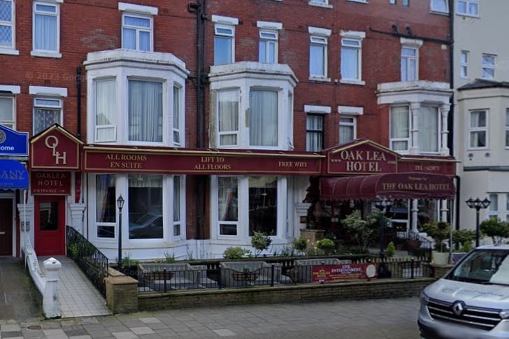 Oak Lea Hotel, Albert Road. Time Out says: "This charming hotel is a good base from which to explore all of Blackpool’s sights, which are all just a few minutes away."