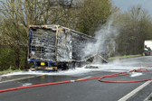 A lorry blaze has shut the A1(M) northbound between Blyth and the M18 intersection near Doncaster. Photo: National Highways Yorkshire