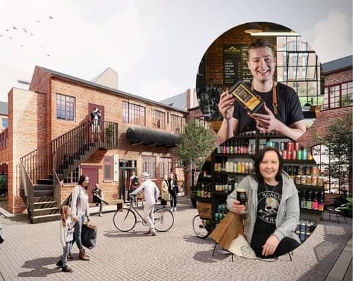 Leah's Yard, a collection of shops and workspaces set around a historic courtyard in Sheffield city centre, is due to open this summer