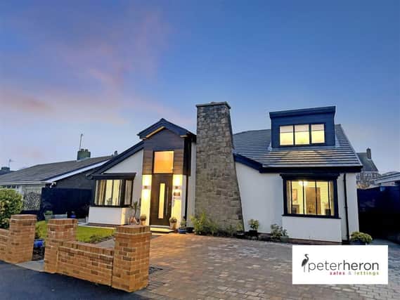 This impressive bungalow, on Nicholas Avenue, in Whitburn is on the market for £750,000. Photo: Peter Heron (via Rightmove).