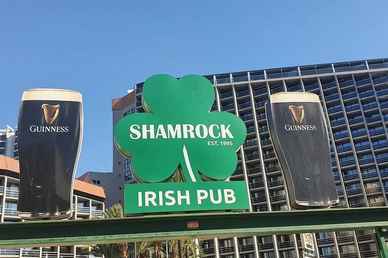 The Shamrock Irish pub is a favourite spot for Celtic fans to go and watch the Hoops whenever they are on holiday in Benidorm. 