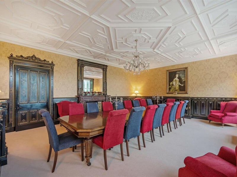 One of the dining rooms can fit a long table easily accommodating 20 guests