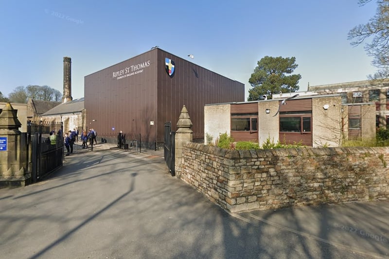 The report said: "At Ripley St Thomas Church of England Academy, leaders and staff have created an inspirational environment. Pupils, and students in the sixth form, including those with special educational needs and/or disabilities (SEND), flourish academically, personally and spiritually."