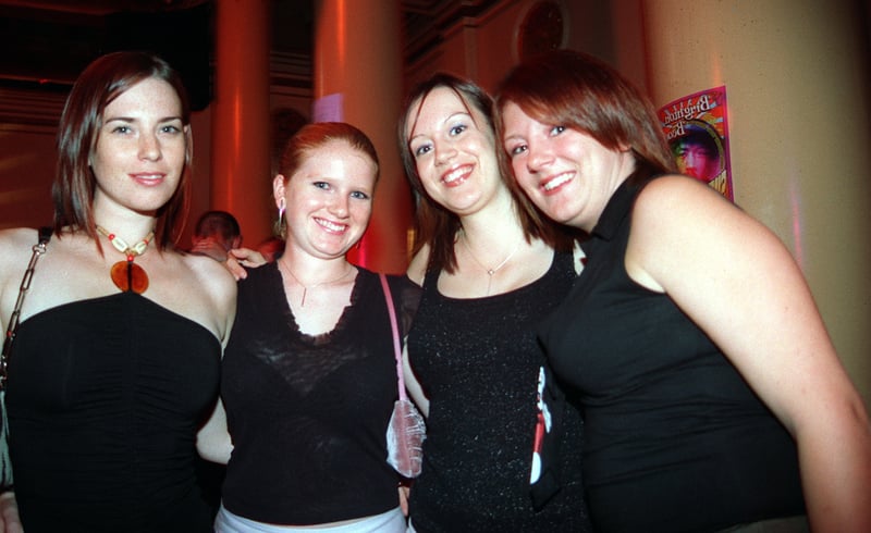 Jo, Sarah, Mandy and Jill at the Brighton Beach club night in Sheffield