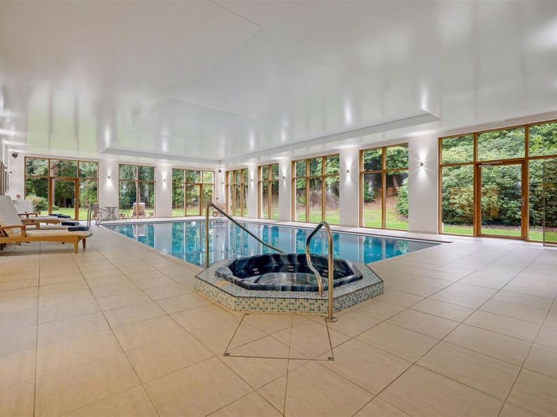 A swimming pool and whirlpool are a few perks of Stancliffe Hall