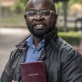 Christian social worker Felix Ngole, outside Leeds Employment Tribunal where he is bringing a claim against Touchstone Support Leeds, who he says withdrew a job offer due to his views on homosexuality. (Photo: Danny Lawson/PA Wire)