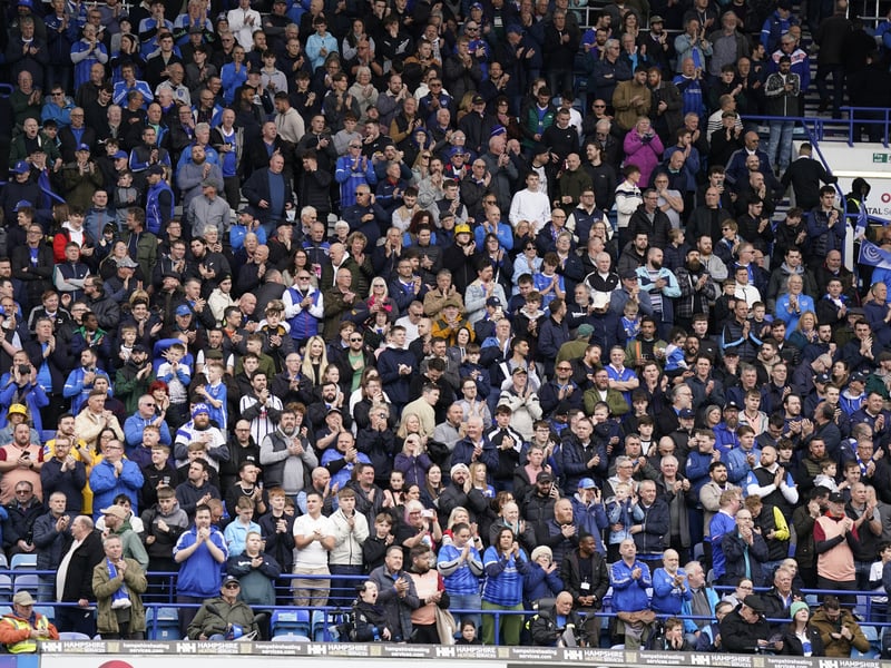 25 brilliant images of 20K Portsmouth fans in party mood as side move to brink of Championship against Shewsbury Town
