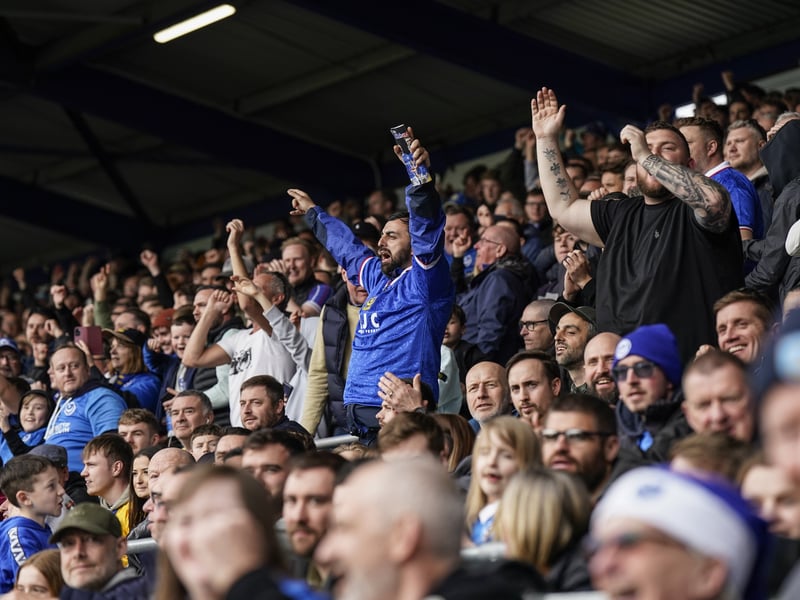 25 brilliant images of 20K Portsmouth fans in party mood as side move to brink of Championship against Shewsbury Town