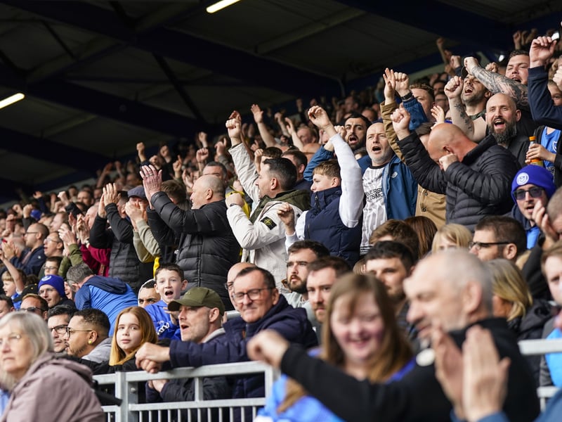 25 brilliant images of 20K Portsmouth fans in party mood as side move to brink of Championship against Shewsbury Town