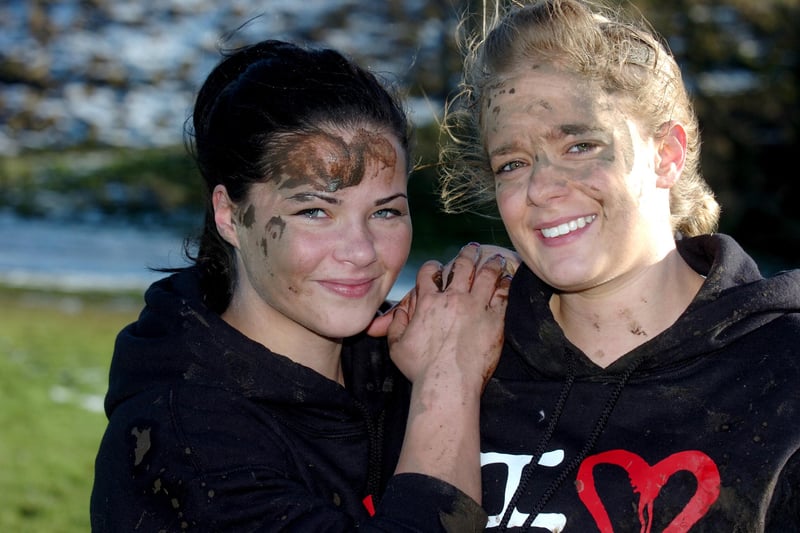 Organisers Charlotte Knight and Lucy Willis were pictured at a 2013 muddy boot camp which was raising money for charity.