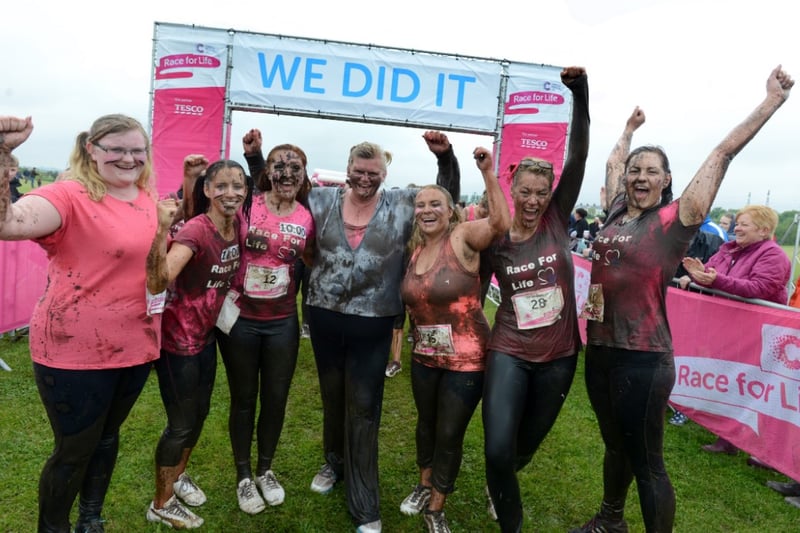 These proud competitors completed the 2014 Pretty Muddy event in Sunderland - and it looks like they had a great time.