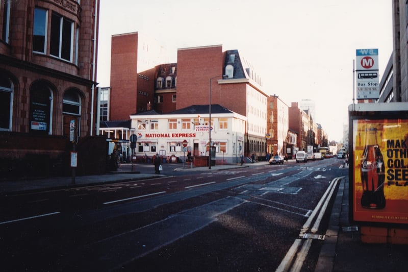 The National Express Coach Station on Wellington Street in October 1995.