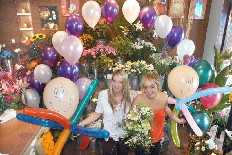 Danielle and Jaime Horn at Dragonfly florists in Hetton-le-Hole back in August 2006.