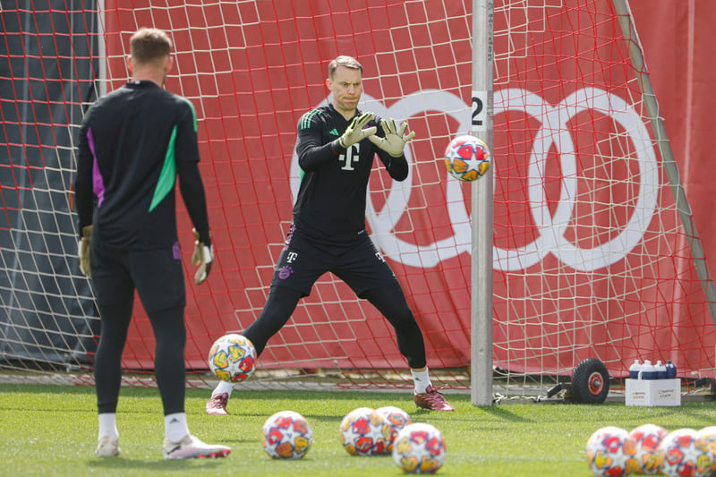 Doubt - the German veteran goalkeeper has returned to training after tearing a muscle in his left adductor while on international duty