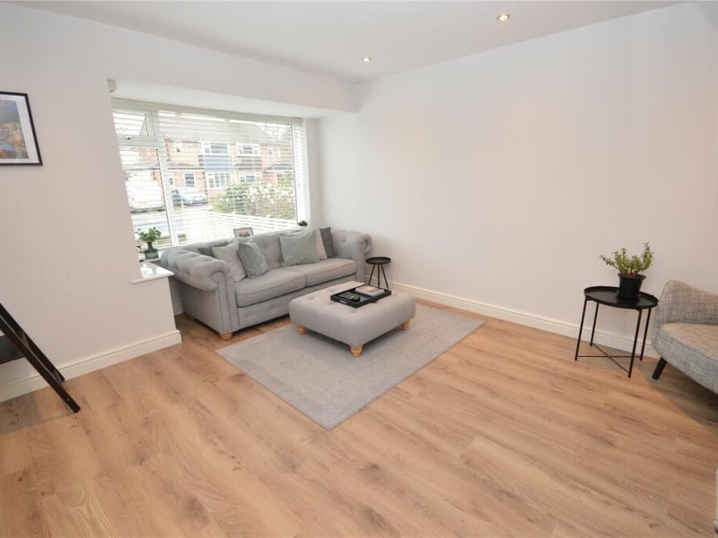 A bay window overlooking the front elevation lets lots of natural light in.