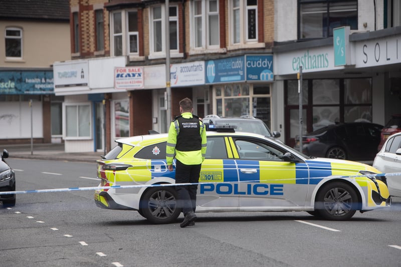 Church Street remains cordoned off on Monday after a serious incident on Sunday night