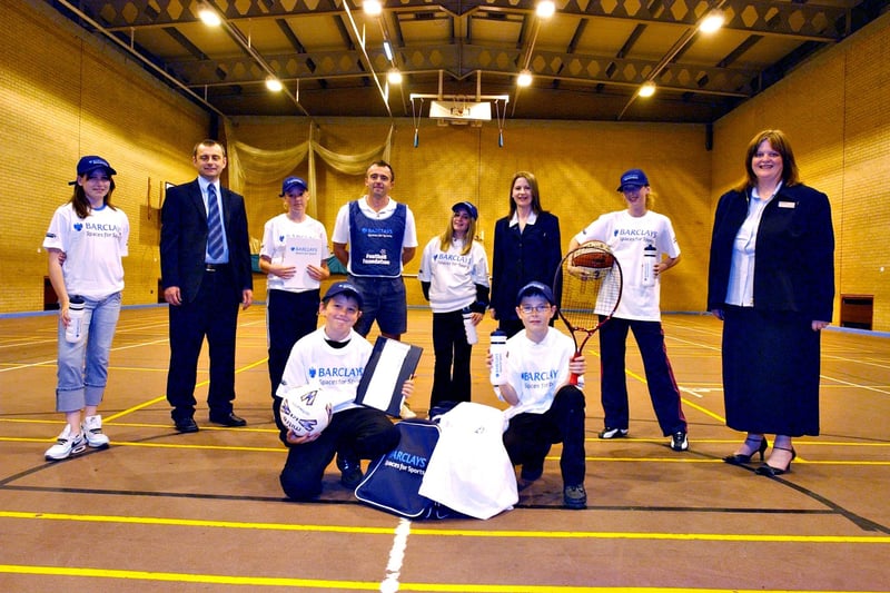 Bank staff donated sports kit to Houghton Kepier School all the way back in 2005.
