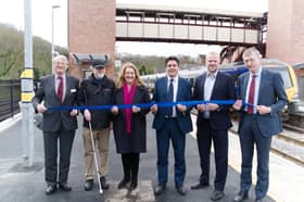 The Rail Minister, Huw Merriman, visited Dore & Totley station in Sheffield for it's official reopening. He reaffirmed the Government's commitment to bringing a third train between Sheffield and Manchester every hour, but failed to provide a timescale when asked.