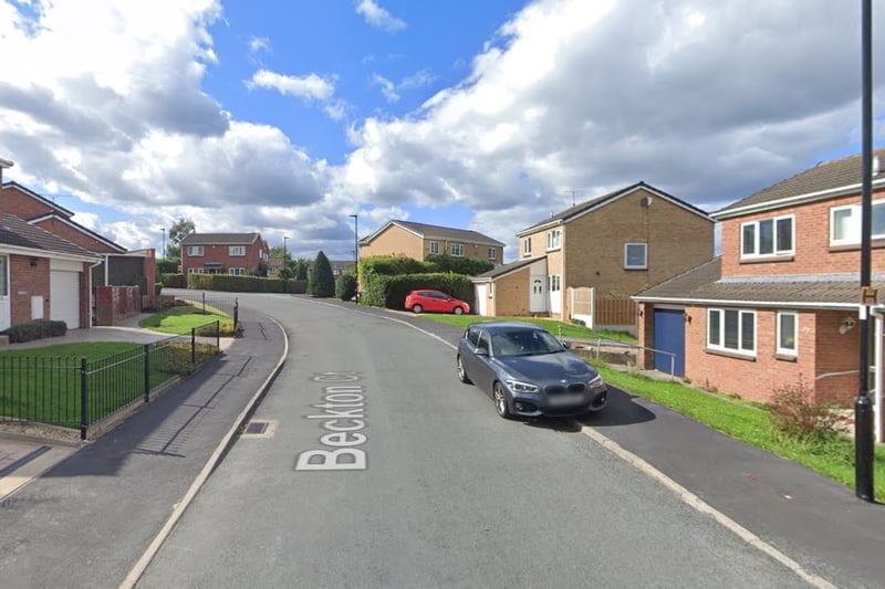 The joint second-highest number of reports of burglary in Sheffield in February 2024 were made in connection with incidents that took place on or near Beckton Court, Waterthorpe, with 3