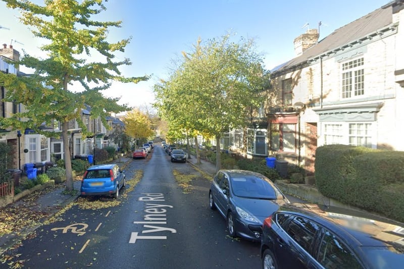 The joint second-highest number of reports of burglary in Sheffield in February 2024 were made in connection with incidents that took place on or near Tylney Road, Norfolk Park, with 3