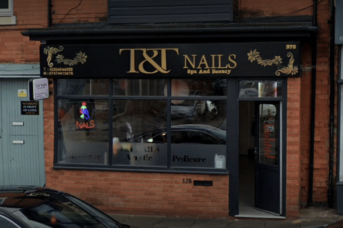 Located at Sutton Coldfield, Birmingham, T and T Nails offers a variety of spa and beauty services. This nail salon, has a 4.8 star rating from 41 Google reviews. Review Snippet: 	"Always best customer service and beautiful nail designs."