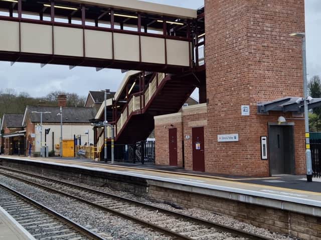 Dore & Totley Station in Sheffield. The station was visited by the Rail Minister, Huw Merriman MP, for its official reopening on Monday, April 8.