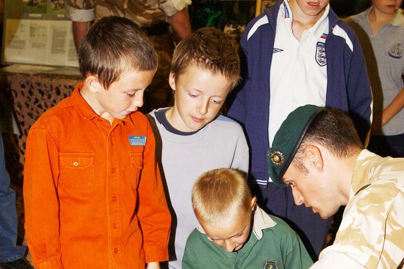 These youngsters were learning more about the ship during an open day in July 2003.