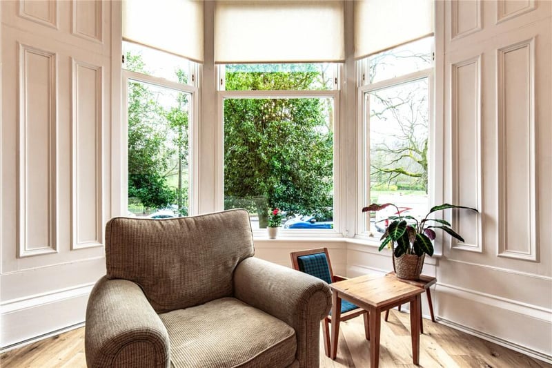 One of the best things about the lounge is the stunning bay window. 