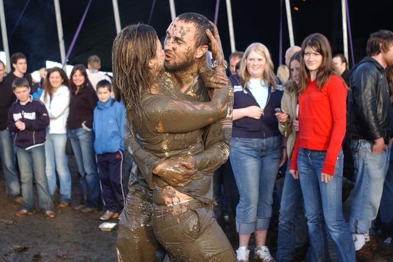 One more scene from the mud bath at the Radio 1 Big Weekend in 2005.