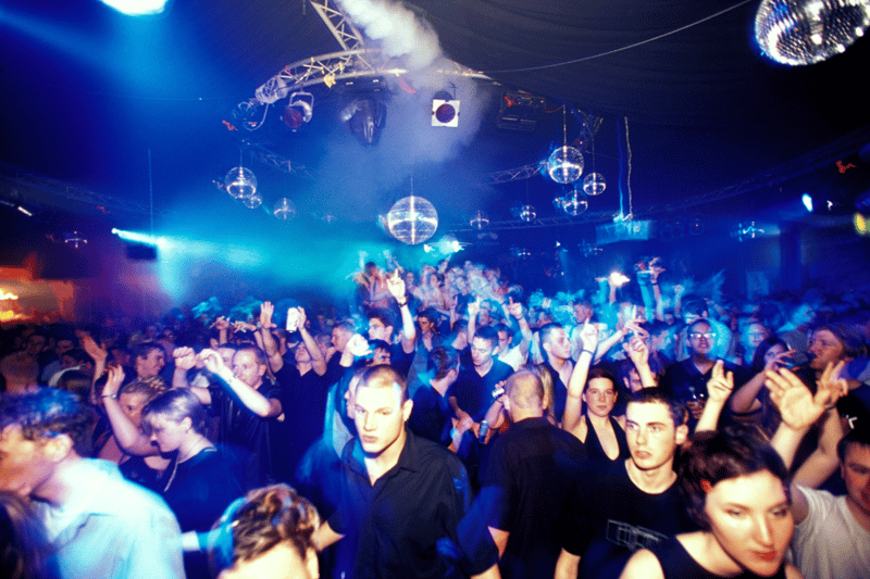 A crowded dancefloor at Cream, Liverpool in the 2000s. 