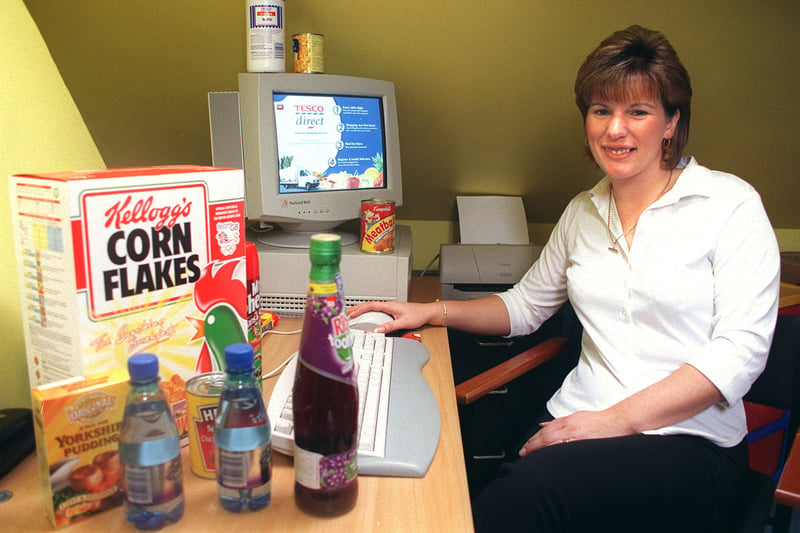 Vicky Mills, of Ambleside Road in St Annes, was the first recipient of online shopping from Tesco's