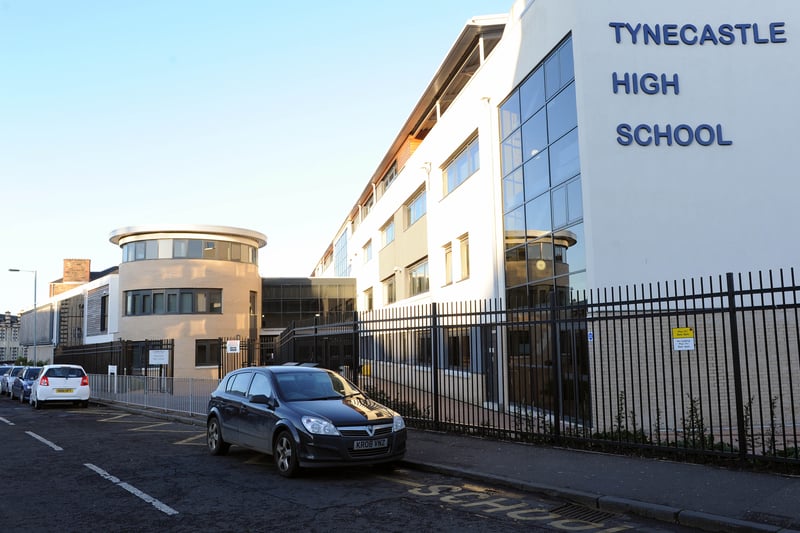 The current Tynecastle High School, which opened in January 2010, up McLeod Street from the old school. This picture was taken in November, 2011.