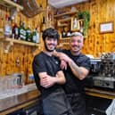 Tradita Pasta Bar is offering a menu of authentic Italian dishes and tapas. Pictured is Dario Sollazzo and son Flavio.