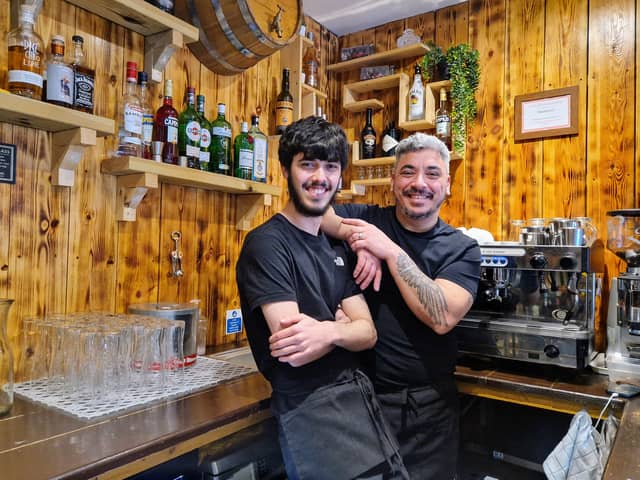 Tradita Pasta Bar is offering a menu of authentic Italian dishes and tapas. Pictured is Dario Sollazzo and son Flavio.