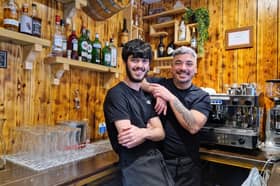 Tradita Pasta Bar is offering a menu of authentic Italian dishes and tapas. Pictured is Dario Sollazzo and son Flavio.