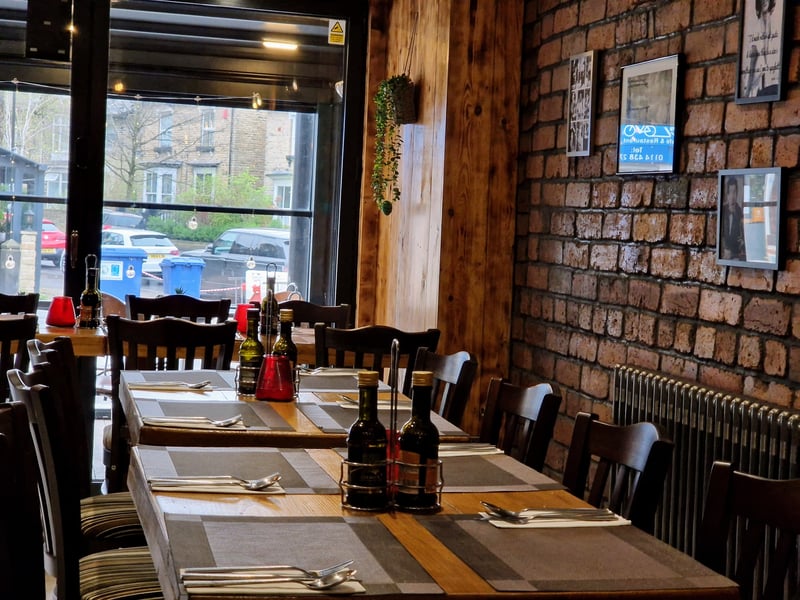 The restaurant is full of character.
