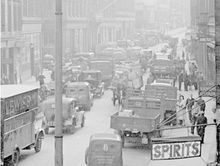 Looking east from Candleriggs along Ingram Street in 1946