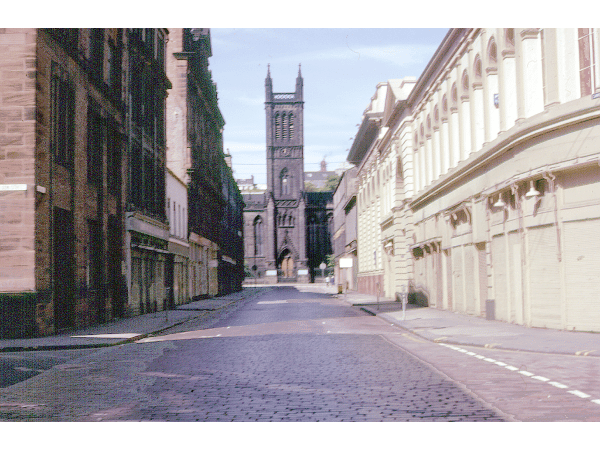 St Paul's and St David's Ramshorn Church pictured from Candleriggs in April 1975.