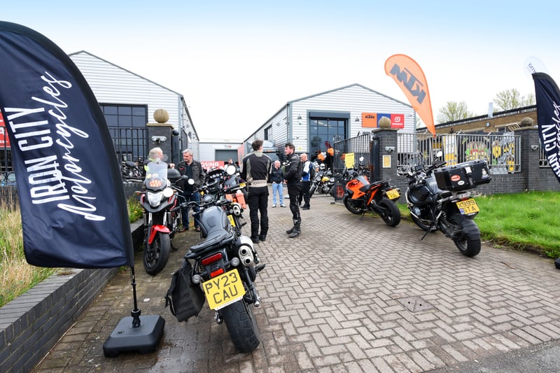 More than 500 bikers descended on South Tyneside for the launch party of Iron City Motorcycle's new dealership.