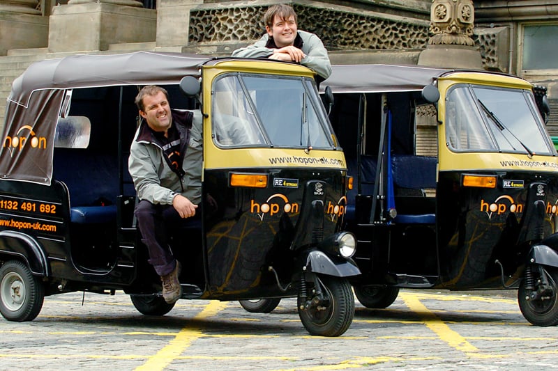 Do you remember hop-on Tuk-Tuk's around the city centre? Pictured are director Kevin Moore, left,  and John Stainthorpe in August 2007.