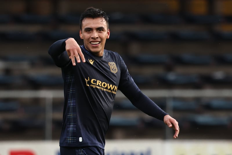 Mexican striker has been a regular visitor to the treatment room this season since arriving at Dundee last summer. Not expected to return in time for this one. 
